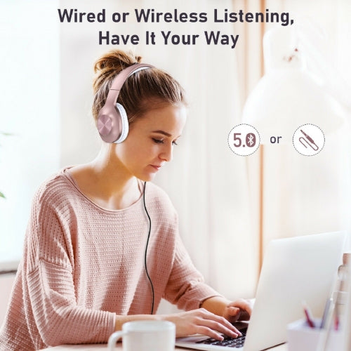 Wireless Headphones, Earphones Hands-free w Mic Headset Foldable - NWCM1