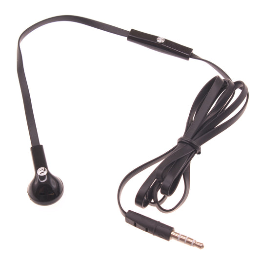 Mono Headset, Flat Headphone 3.5mm Single Earbud Wired Earphone - NWJ88