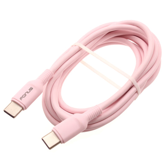 Pink 10ft Long Cable, Wire Power Cord PD Fast Charger USB-C to Type-C - NWA15