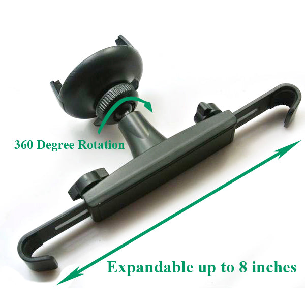 Car Headrest Mount, Dock Rotating Cradle Seat Back Holder - NWC78