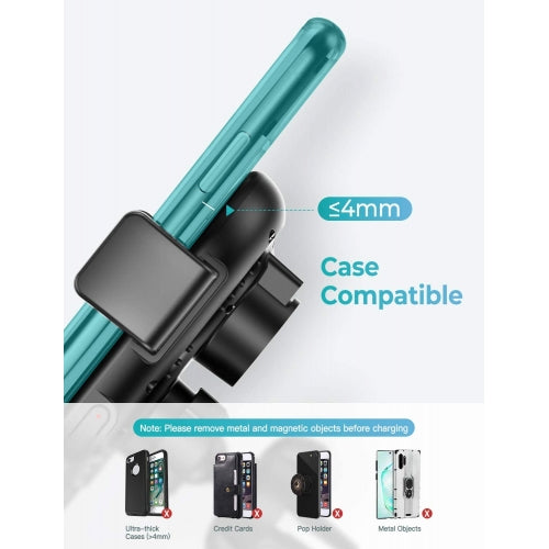 Car Wireless Charger Mount, Dock Auto Sensor Fast Charge Holder Dashboard Air Vent - NWE57