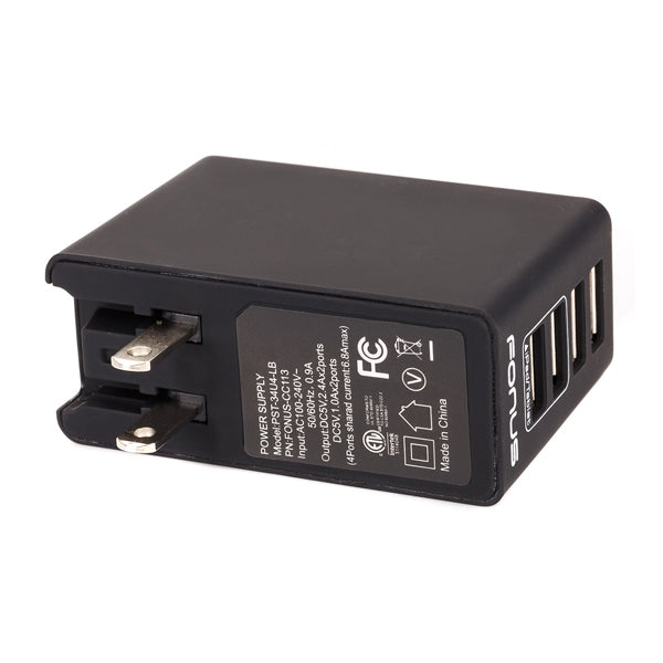 Home Charger, AC Plug Wall 6.8A 4-Port USB 34W - NWK64