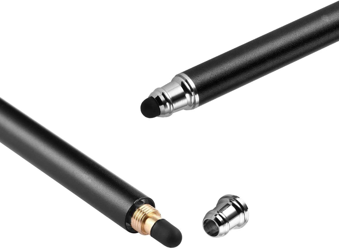 Stylus, Black Lightweight Aluminum Fiber Tip Touch Screen Pen - NWZ49