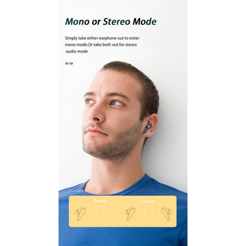 TWS Earphones, Headset True Stereo Headphones Earbuds Wireless - NWF90