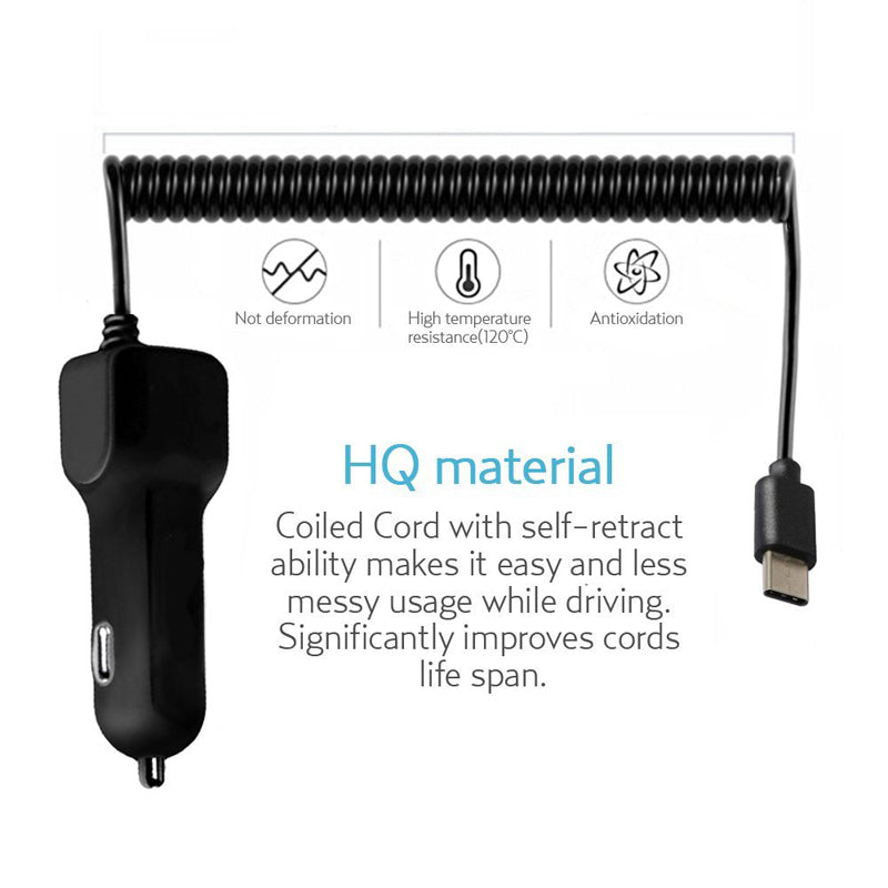 Car Charger, DC Socket Adapter Power Type-C 3.1A - NWC11