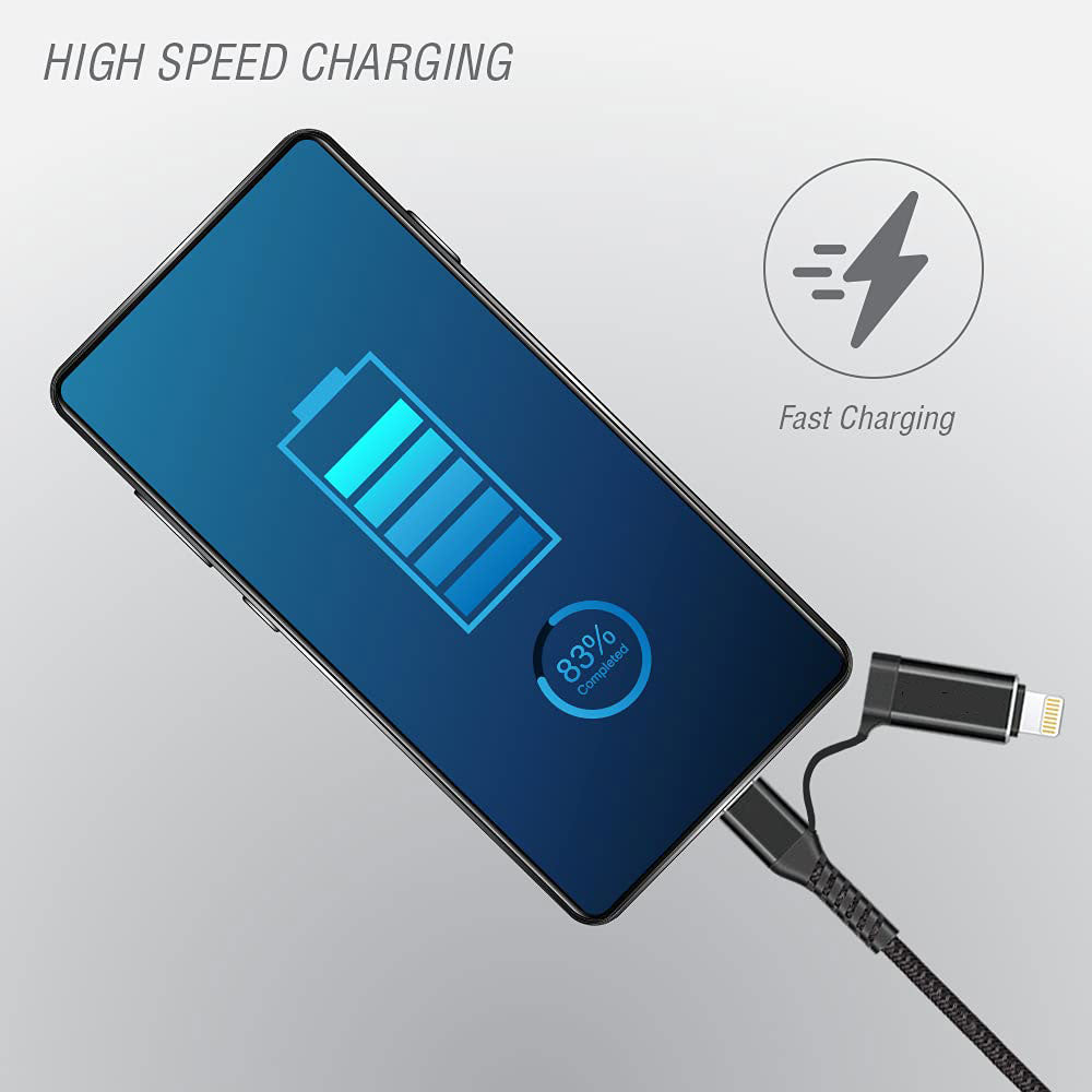 4-in-1 USB-C Cable, USB Wire Power Cord Fast Charger - NWZ48