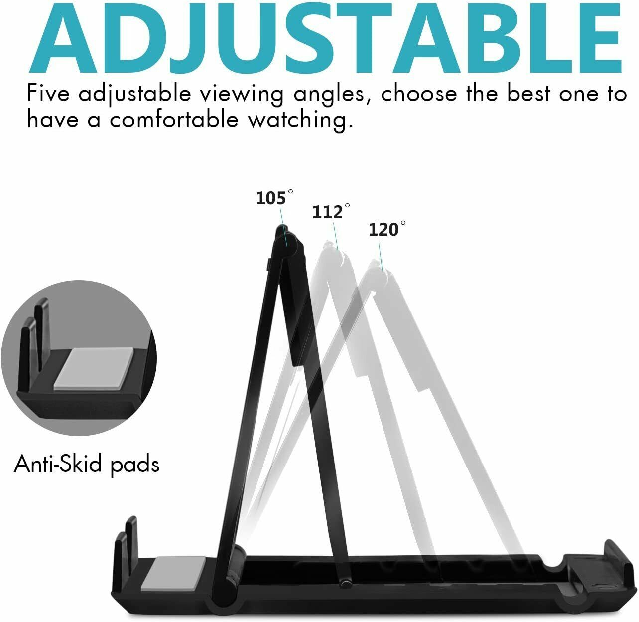 Pink Stand, Cradle Desktop Travel Holder Fold-up - NWZ42