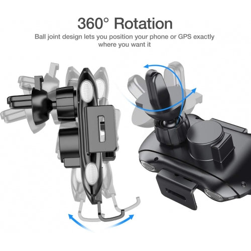 Car Wireless Charger Mount, Dock Cradle Fast Charge Holder Air Vent - NWV08