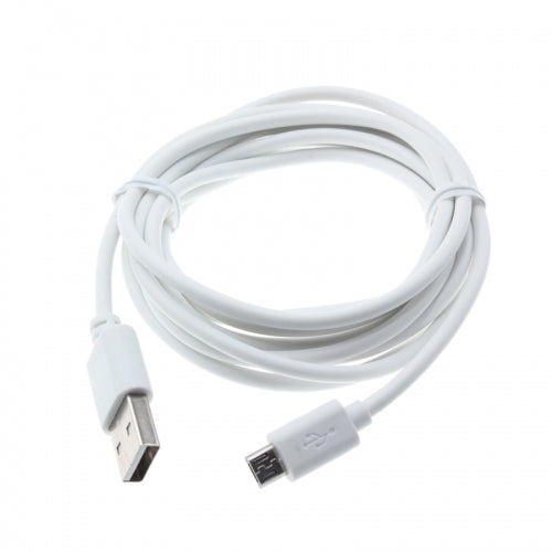 2-Port USB Charger, Micro-USB Wire Adapter DC Socket Power Cord 6ft Long Cable - NWA90