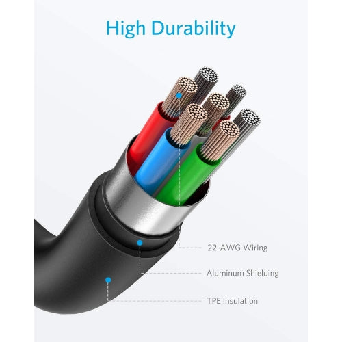 Car Charger, Power DC Socket 6ft USB-C Cable 2-Port 24W Fast - NWE15