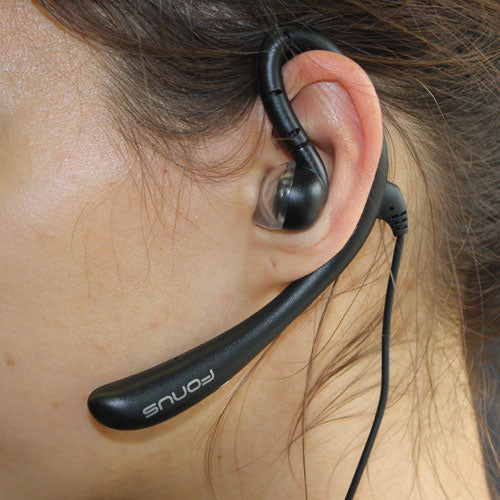 Wired Mono Headset, Hands-free Single Earbud 3.5mm Headphone Earphone w Mic - NWK57