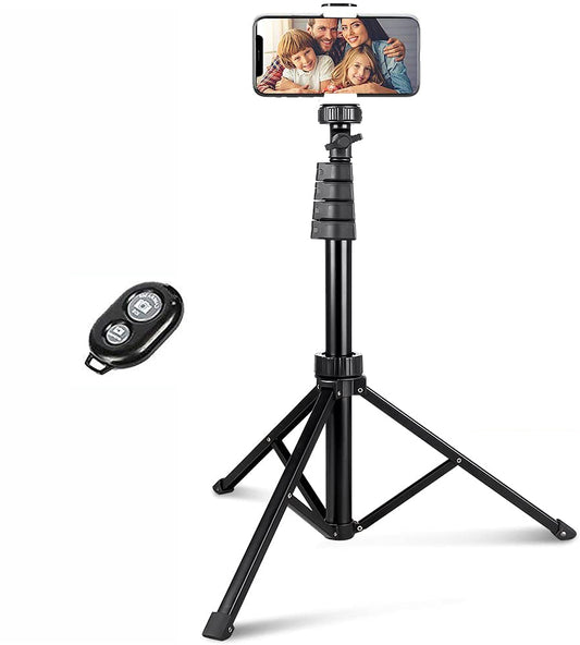 Tripod Selfie Stick, Self-Portrait Built-in Remote Shutter Monopod Wireless - NWRS1