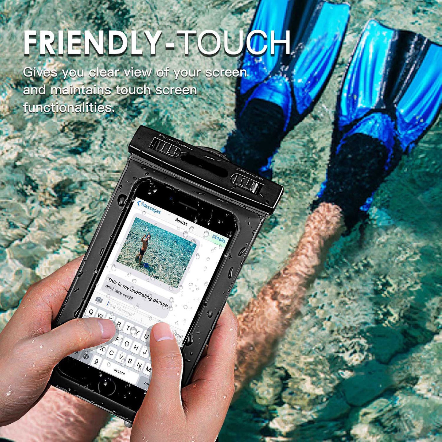 Waterproof Case, Touch Screen Cover Floating Bag Underwater - NWR79