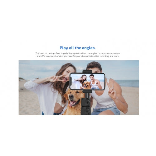 Tripod Selfie Stick, Self-Portrait Built-in Remote Shutter Monopod Wireless - NWRS1