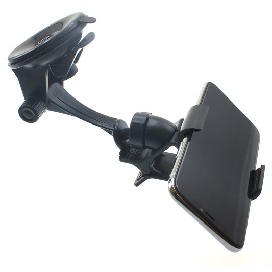 Car Mount, Swivel Cradle Holder Windshield Dash - NWM86