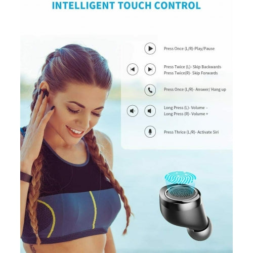 TWS Earphones, Headset True Stereo Headphones Earbuds Wireless - NWTWS1