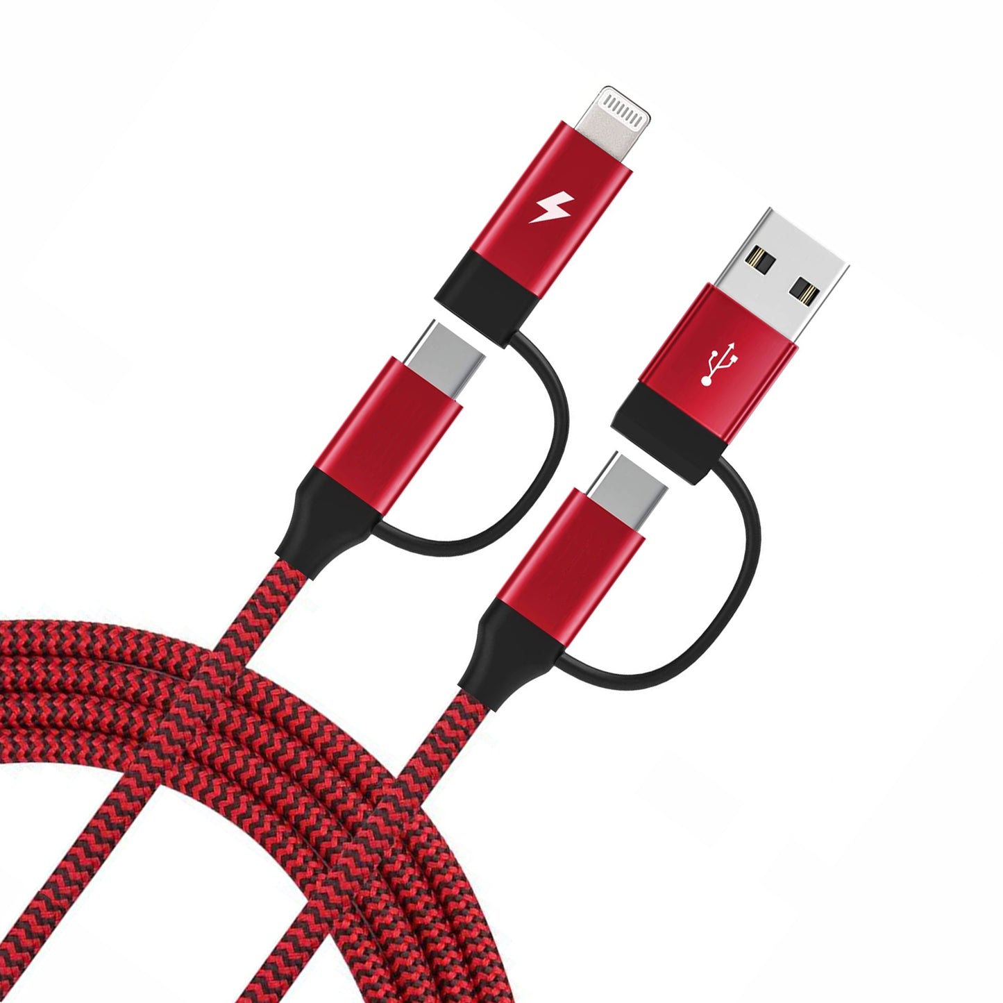 4-in-1 USB-C Cable, USB Wire Power Cord Fast Charger - NWZ47