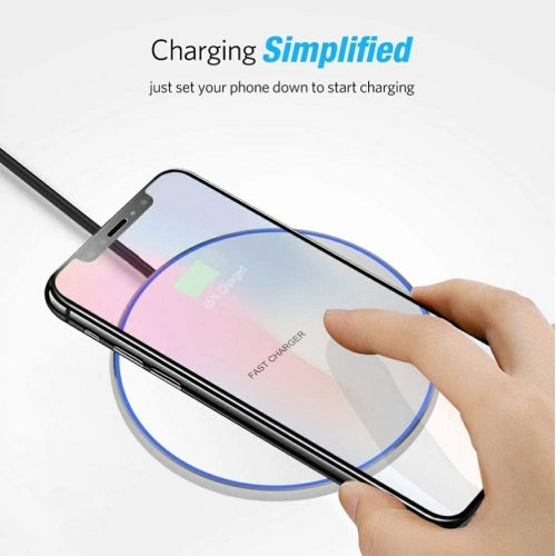 15W Wireless Charger, White Quick Charge Slim Charging Pad Fast - NWV33