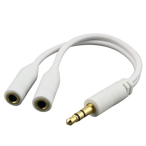 Headphones Splitter, Audio Jack Adaptor Dual Headset Port Earphone Adapter 3.5mm - NWF85