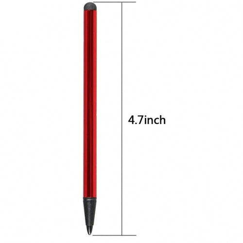 Red Stylus, Lightweight Compact Touch Pen Capacitive and Resistive - NWF73