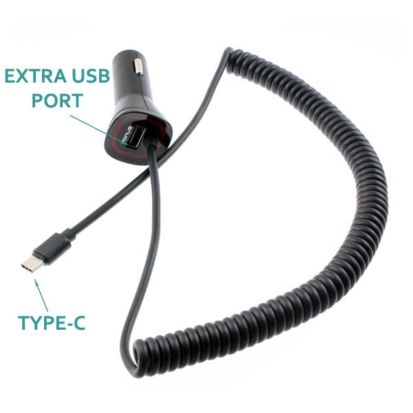 Car Charger, DC Socket Adapter Power Type-C 3.4A - NWD42