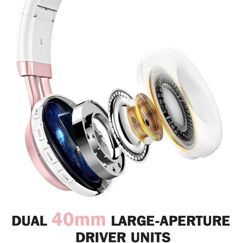 Wireless Headphones, Earphones Hands-free w Mic Headset Foldable - NWE50