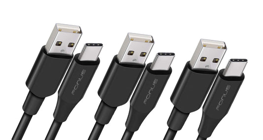 3ft, 6ft and 10ft Long USB-C Cable, High Speed Sync Power Wire TYPE-C Cord Fast Charge - NWY80