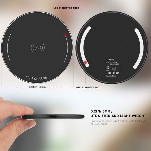 Wireless Charger, Quick Charge Slim Charging Pad 7.5W and 10W Fast - NWK83