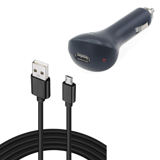 Car Charger,  Adapter Power MicroUSB Cable USB  - NWT30 1342-1