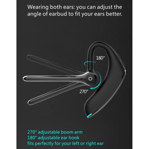 Wireless Earphone, Headset Single Handsfree Headphone Boom Mic Ear-hook - NWE24