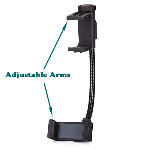 Car Mount, Stron Grip Cradle Rotating Rear View Mirror Holder - NWJ89