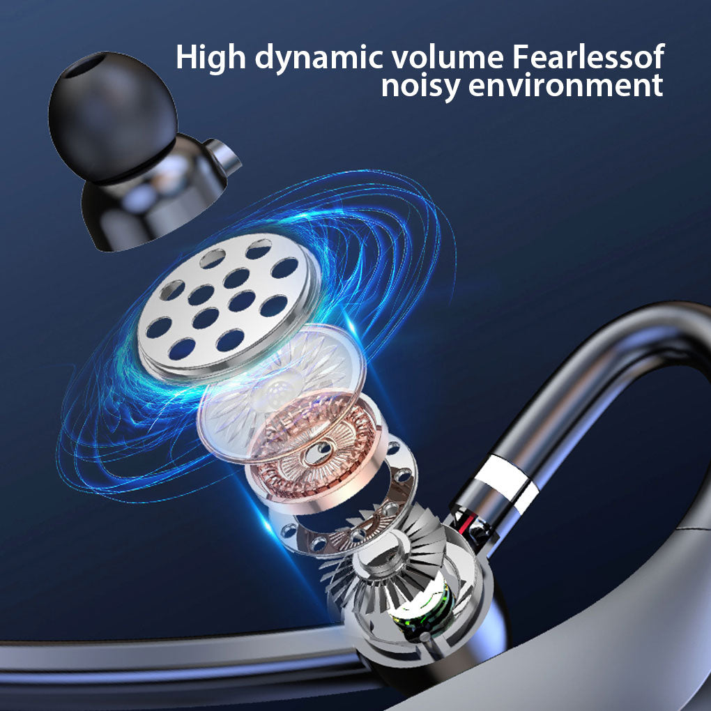Wireless Earphone, Headset Single Handsfree Headphone Boom Mic Ear-hook - NWY47