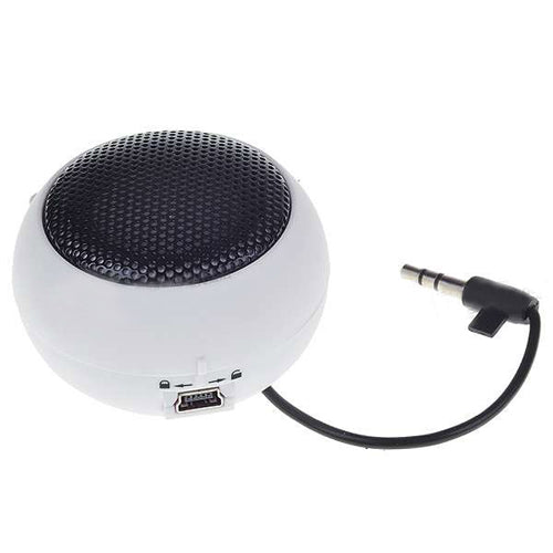 Wired Speaker, White Rechargeable Multimedia Audio Portable - NWS99