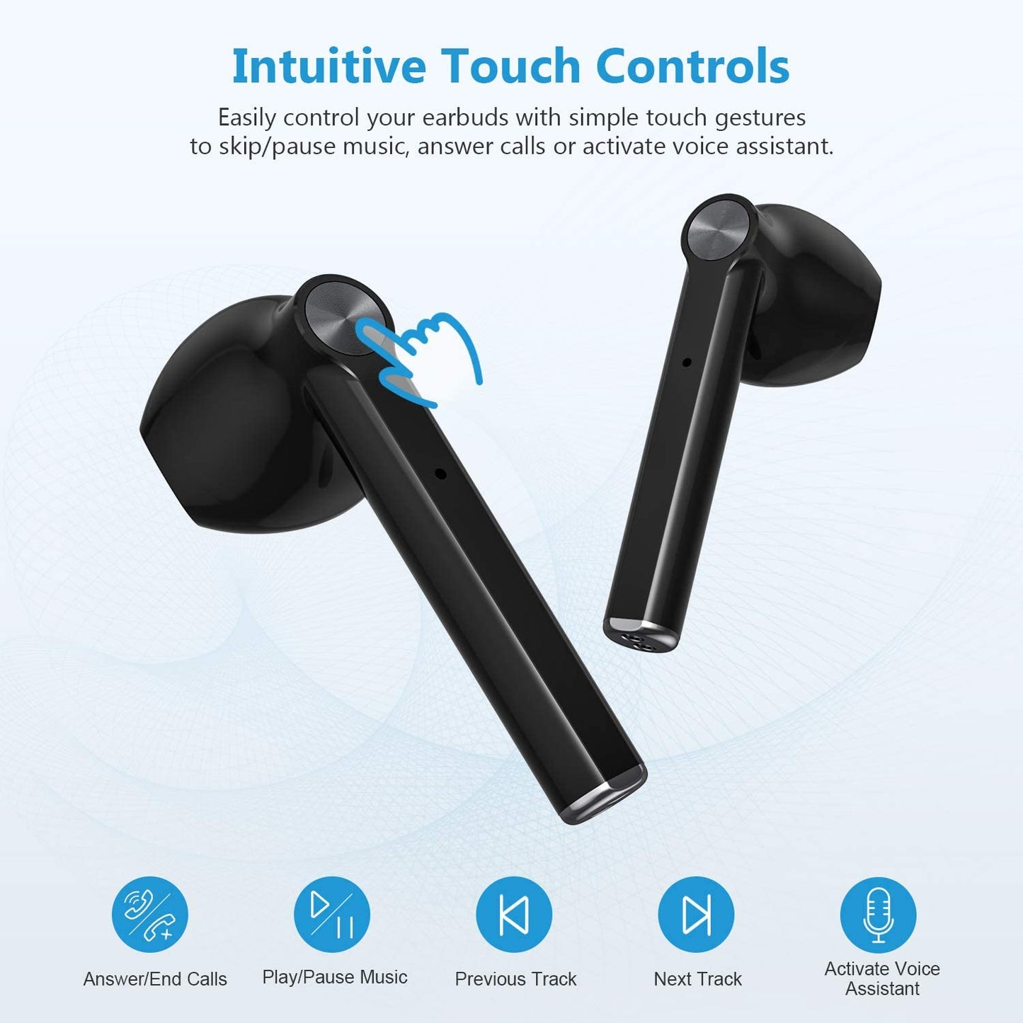 TWS Earphones, Headset True Stereo Headphones Earbuds Wireless - NWXYB