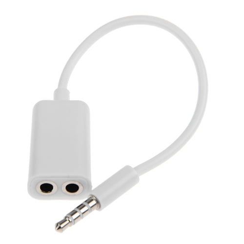 Headphones Splitter, Audio Jack Adaptor Dual Headset Port Earphone Adapter 3.5mm - NWS25