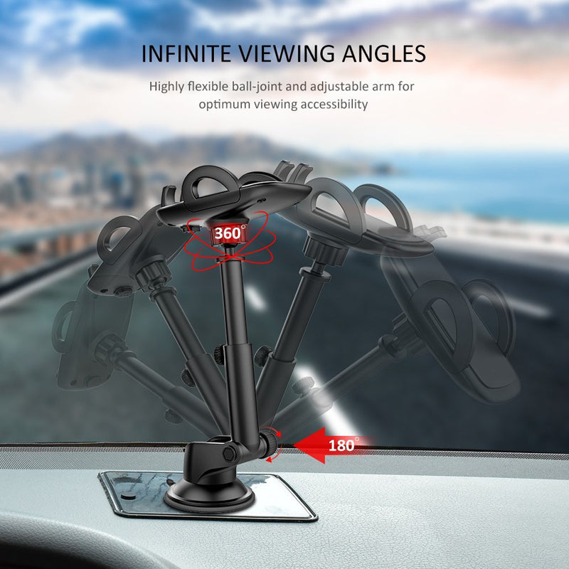 Car Mount, Cradle Telescopic Holder Windshield Dash - NWN98