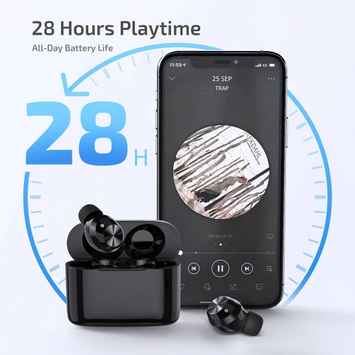 TWS Earphones, Headset True Stereo Headphones Earbuds Wireless - NWTWS2