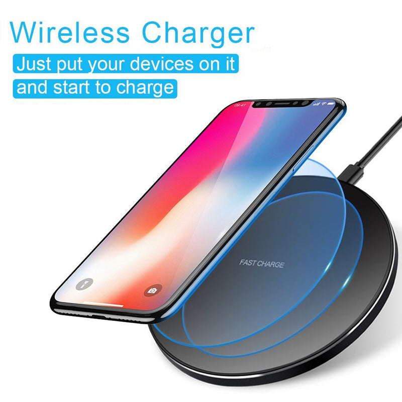 Wireless Charger, 7.5W and 10W Fast Slim Charging Pad