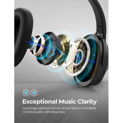 Wireless Headphones, Earphones Hands-free w Mic Headset Foldable - NWL87