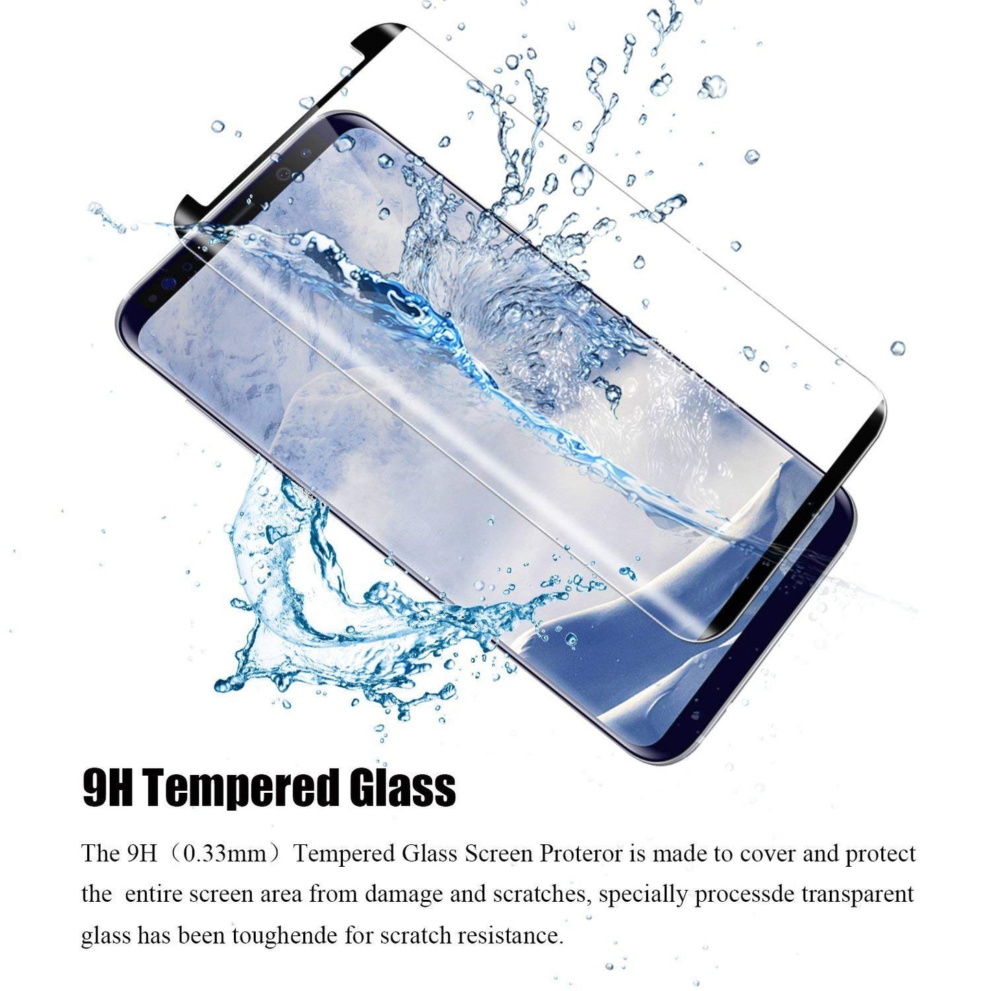 Screen Protector, Curved Edge 3D Matte Tempered Glass Anti-Glare - NWR65