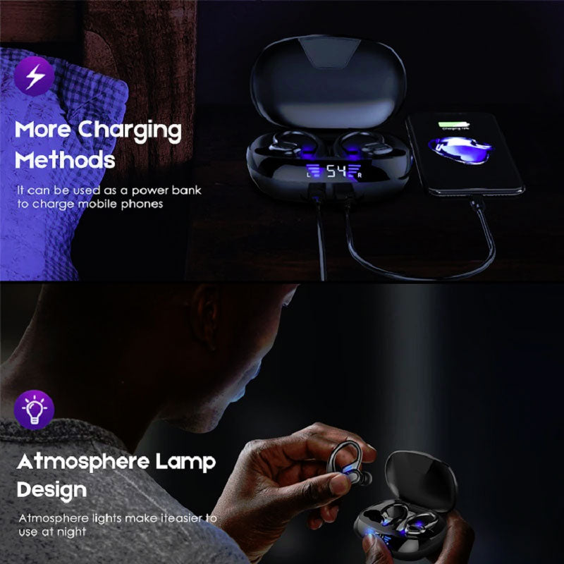 Ear-hook TWS Earphones, True Stereo Ear-hook Headphones Earbuds Wireless - NWY83