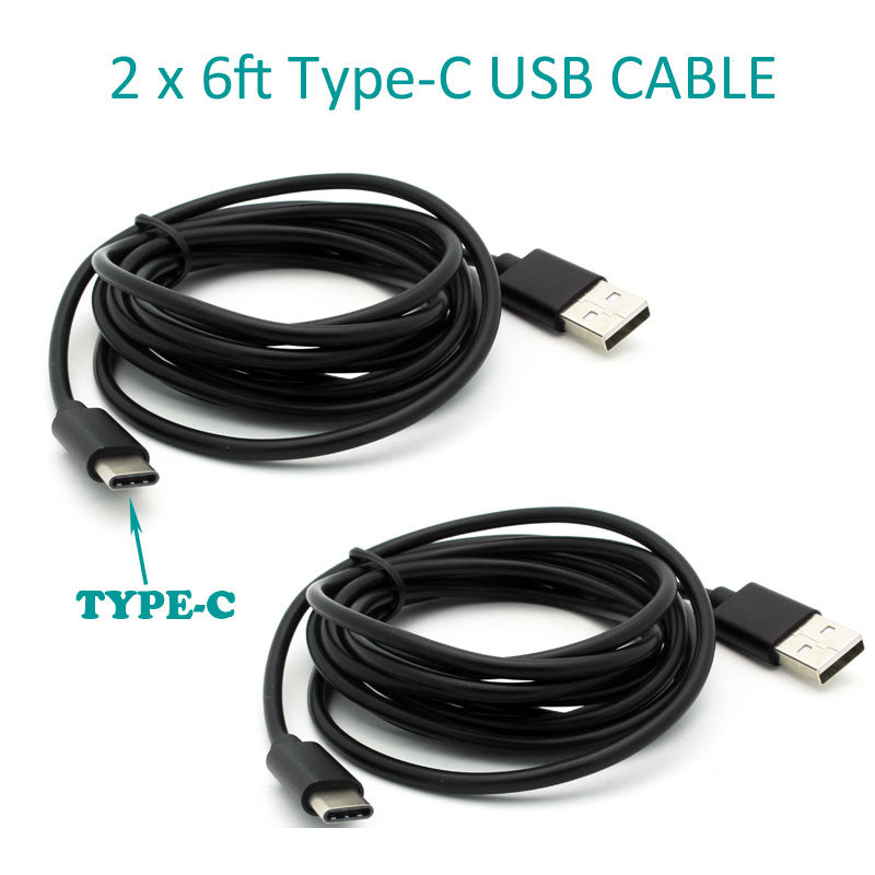 Fast Home Car Charger, Power Travel 6ft Long Type-C USB Cable - NWK06