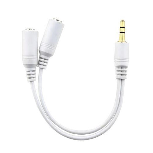 Headphones Splitter, Audio Jack Adaptor Dual Headset Port Earphone Adapter 3.5mm - NWF85