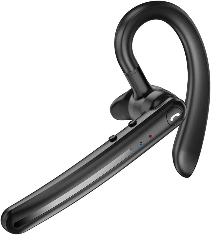 Wireless Earphone , Headset Single Handsfree Headphone Boom Mic Ear-hook - NWZ72