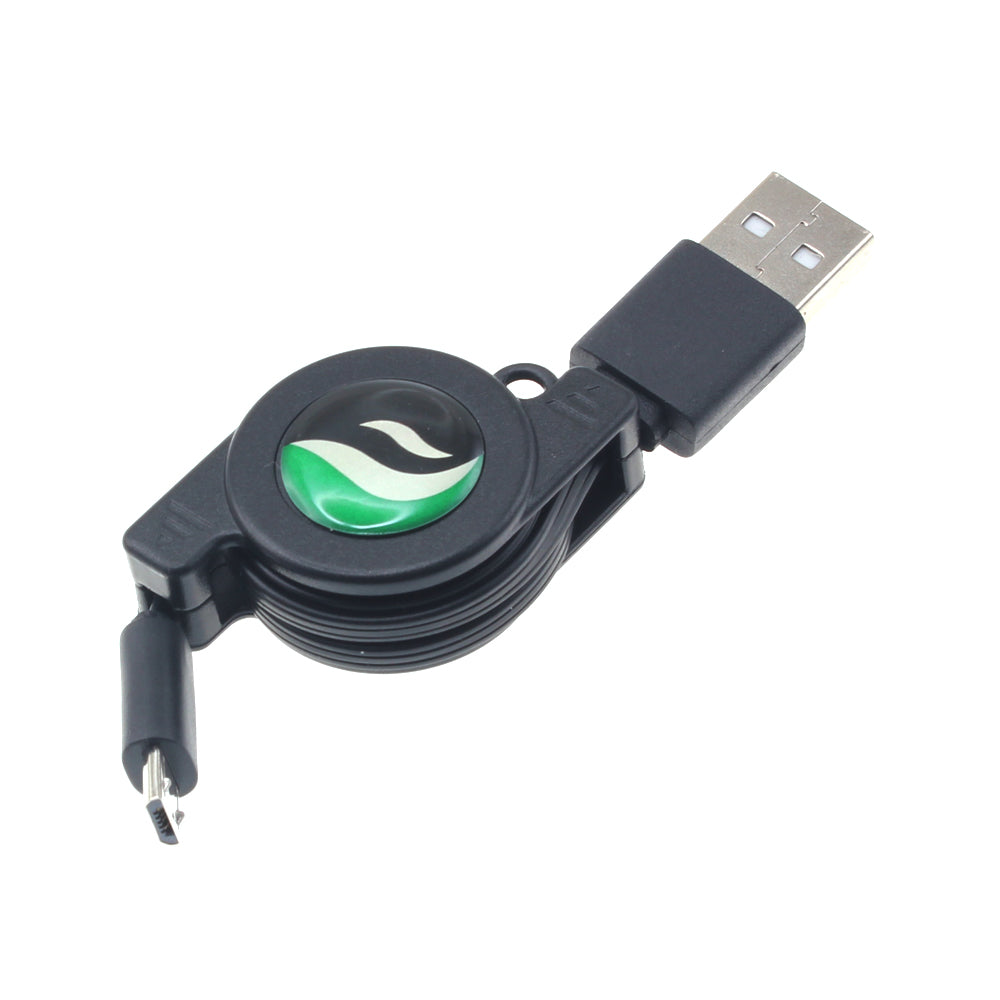 USB Cable, Cord Power Charger MicroUSB Retractable - NWC92 196-1