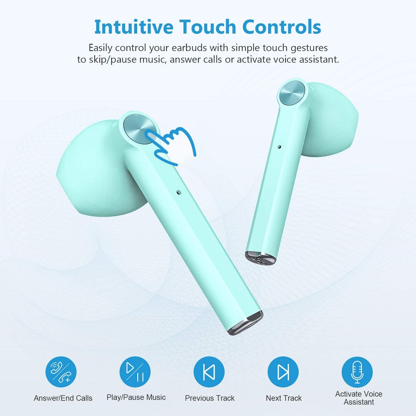 TWS Earphones, Headset True Stereo Headphones Earbuds Wireless - NWXYG