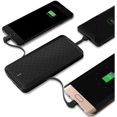 8000mAh Power Bank, All-in-One Built-in Cables Portable Backup Battery Charger - NWV28