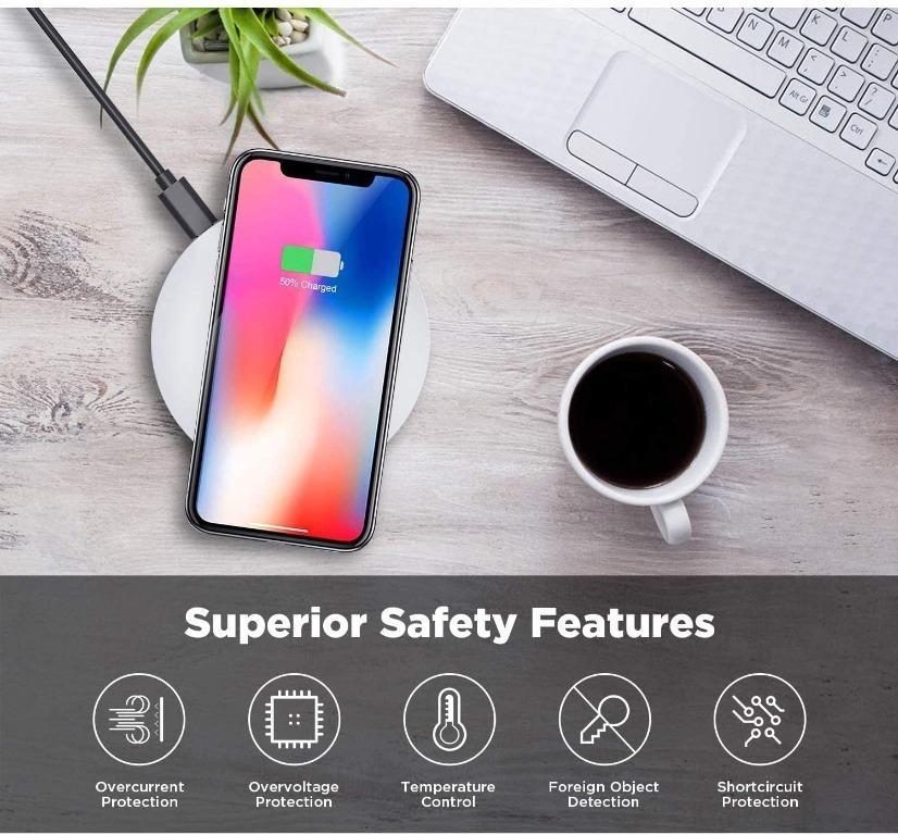 15W Wireless Charger, Quick Charge Slim Charging Pad Fast - NWWH3