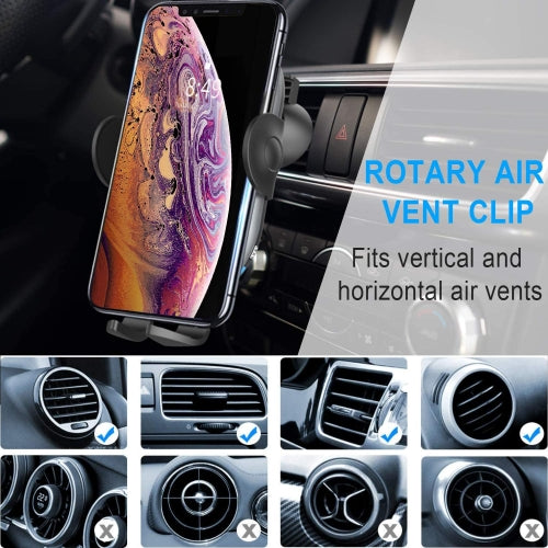 Car Wireless Charger Mount, Dock Auto Sensor Fast Charge Holder Dashboard Air Vent - NWE57
