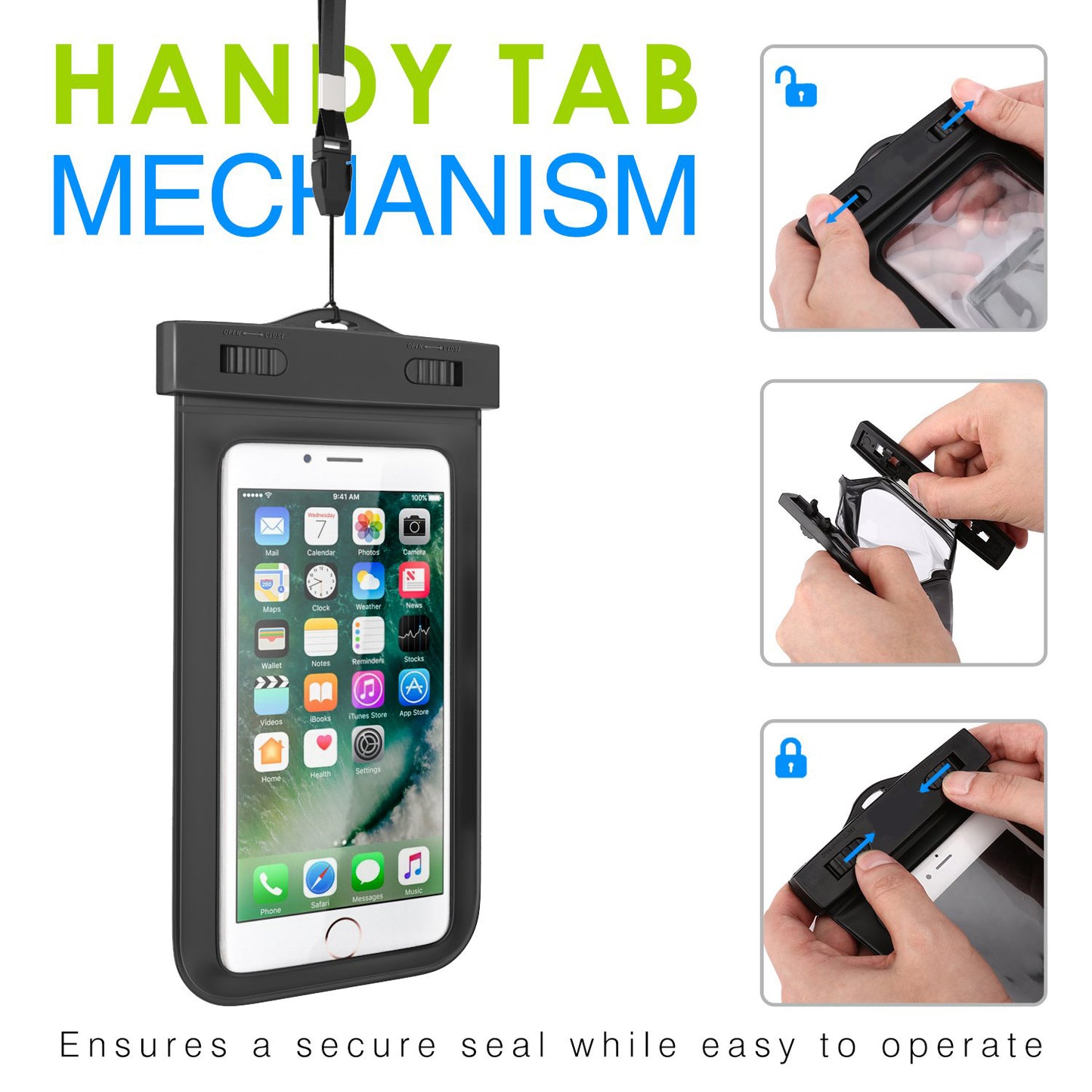 Waterproof Case, Touch Screen Cover Floating Bag Underwater - NWR79